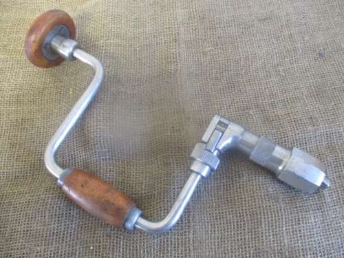 Very Nice And Rare Vintage Skinner Hand Brace Drill     By Skinner Tool Co   Sheffield, England