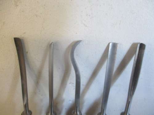 Five Very Beautiful Vintage Marples Wood Carving Chisels