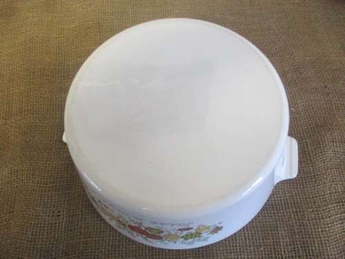 Beautiful Vintage L'Echalote La Marjolaine Corning Ware Spice O' Life 2 1/2 Quart Lidded Dish