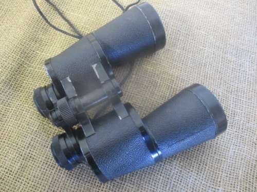 Nice Vintage Yashica Wide Angle 10 x 50 Binocular With Lens Caps In Original Bag