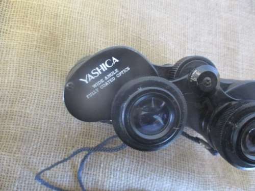 Nice Vintage Yashica Wide Angle 10 x 50 Binocular With Lens Caps In Original Bag