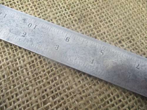 Beautiful Vintage The L.S.S.Co No 4 12" Machinist Combination Square And Protractor Head