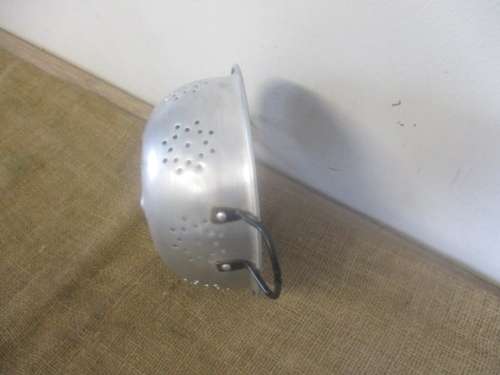 From Granny's Kitchen.....Nice Vintage Aluminum Food Strainer           Mid 1900's