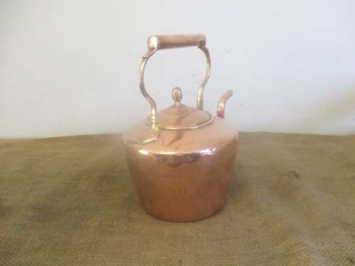 An Awesome Large Vintage Copper And Brass Coffee Kettle
