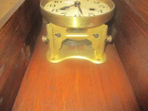 Real Beautiful Vintage Wall Clock With Key     Early 1900's