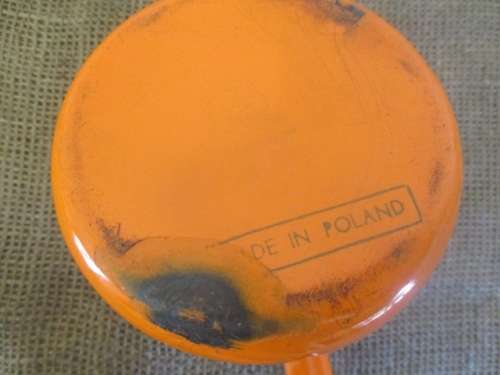 Beautiful Vintage Made In Poland Old Fashioned Enamel Cezve / Biriki / Turkish Coffee Pot