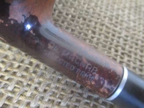 Two Vintage Dr MacNab Selected And One Another Briar Smoking Pipes Plus Pipe Cleaner Tool (s)