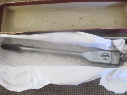 Genuine Vintage "The Irwin Bit" 1 1/2" Lockhead Adjustable Auger Drill Bit In Original Packaging