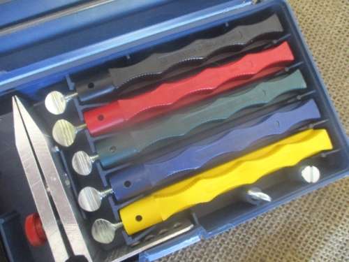 The Leader In Knife Sharpeners....This Complete LS. Lansky 5-Stone Knife Sharpeners In Original Box