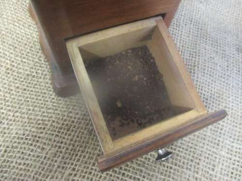 Beautiful Vintage Taiwanese Wooden Coffee/Herb Grinder        Made In Taiwan, R.O.C.