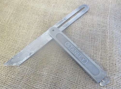 Lovely Large Vintage Stanley Sliding T-Bevel Square   U.S.Pat.7-14-08