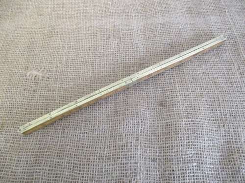 For BenBoo Bid - Vintage 24" Stanley #62 1/2 Folding Ruler And Stanley Pencil In Wooden Holder