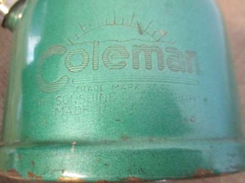 Rare Vintage Coleman 241G No TK-66 "Sunshine Of The Night" Kerosene Lantern      Made In Canada