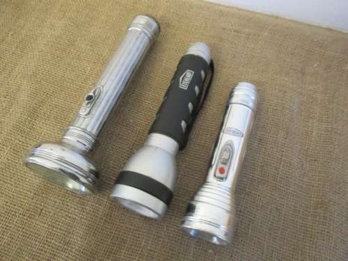 Collection Of Three Vintage Eveready Hand Torches