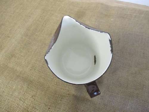 Nice Vintage Heavy Duty Old Fashioned Enamel Beaker