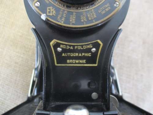 For VicMyb Bid Only - Antique Kodak No 3-A Folding Autographic Brownie Camera By Canadian