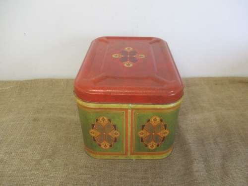 Beautiful Vintage Farm-Baked Whole Wheat Bread Bin By Metal Box SA. Ltd    1960`s - 1970`s