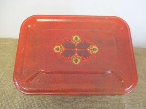 Beautiful Vintage Farm-Baked Whole Wheat Bread Bin By Metal Box SA. Ltd    1960`s - 1970`s