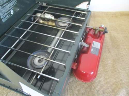 Very Rare Vintage Coleman 425 Two Burner Fuel Camping Stove       Approx 1999