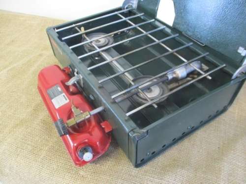 Very Rare Vintage Coleman 425 Two Burner Fuel Camping Stove       Approx 1999