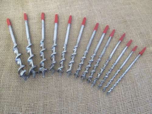 Really Nice Vintage BEWU Woodworking Drill Bit Set In Original Sleeve  3/16` - 1`