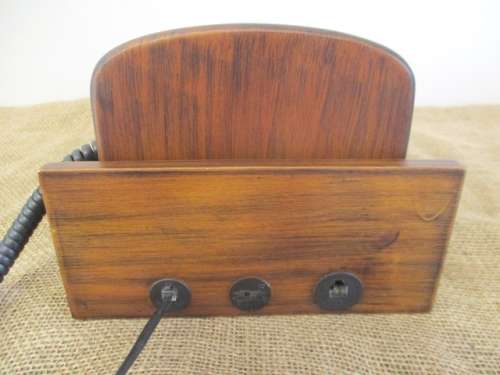 Beautiful Vintage Zhiyin Collections Wall Mount Wooden And Brass Landline Telephone