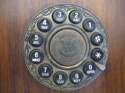 Beautiful Vintage Zhiyin Collections Wall Mount Wooden And Brass Landline Telephone