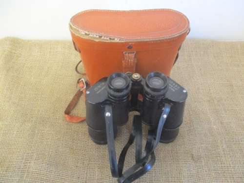 A Fine Vintage Super Zenith 10 X 50 Field 5.5 Binocular In Original Case