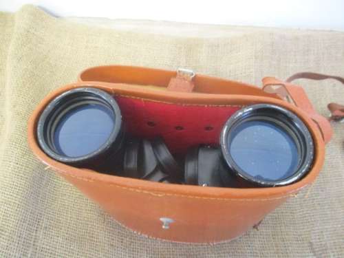 A Fine Vintage Super Zenith 10 X 50 Field 5.5 Binocular In Original Case