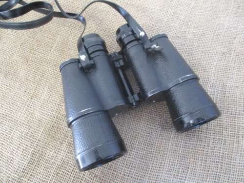 A Fine Vintage Super Zenith 10 X 50 Field 5.5 Binocular In Original Case