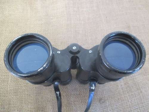 A Fine Vintage Super Zenith 10 X 50 Field 5.5 Binocular In Original Case