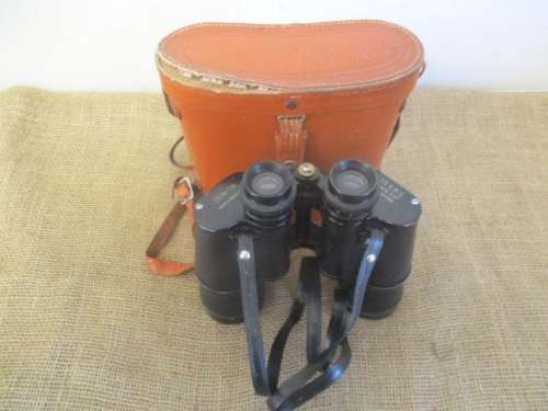 A Fine Vintage Super Zenith 10 X 50 Field 5.5 Binocular In Original Case