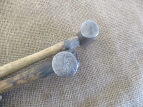 Nice Handy Pair Of Vintage 600gr & 400gr Small Ball Pein Hammers