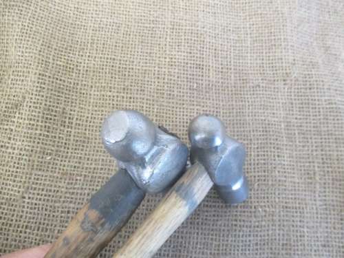 Nice Handy Pair Of Vintage 600gr & 400gr Small Ball Pein Hammers