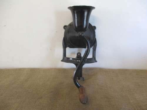 Very Neat And Complete Large Vintage Cast Iron No 4 Lovelock Coffee Grinder        London