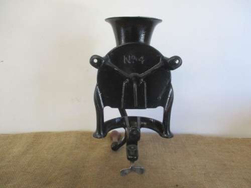 Very Neat And Complete Large Vintage Cast Iron No 4 Lovelock Coffee Grinder        London