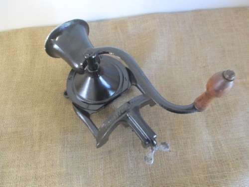 Very Neat And Complete Large Vintage Cast Iron No 4 Lovelock Coffee Grinder        London