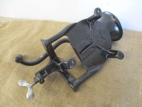 Very Neat And Complete Large Vintage Cast Iron No 4 Lovelock Coffee Grinder        London