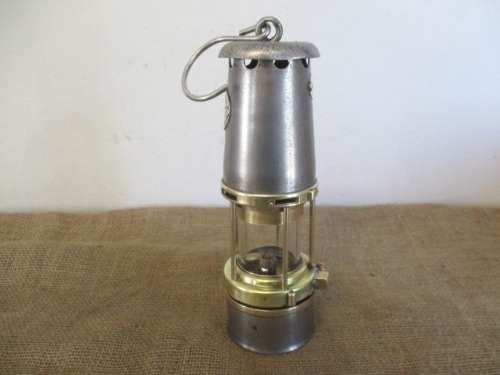 For Lorna`s Bid Only - An Outstanding Vintage Green & Sons Wolf G.M.E.F. No 1 Safety Lamp