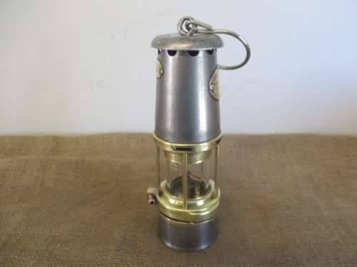 For Lorna`s Bid Only - An Outstanding Vintage Green & Sons Wolf G.M.E.F. No 1 Safety Lamp