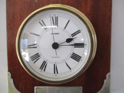Beautiful Looking Vintage Wall Mount Brass Barometer With Hygrometer, Thermometer & Clock