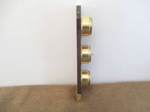 Beautiful Looking Vintage Wall Mount Brass Barometer With Hygrometer, Thermometer & Clock