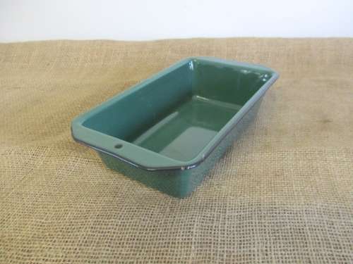 For Lorna`s Bid Only - Very Neat Old Fashioned Enamel Pie Dish