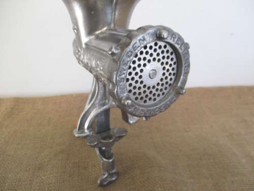 Very Beautiful And Complete Vintage Cast Iron No 10 Husqvarna Reliance Meat Mincer    Sweden