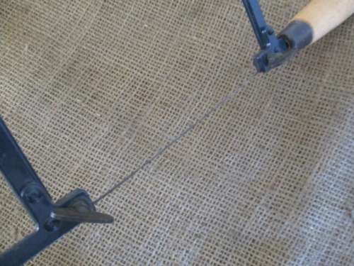 Nice 5 1/2 inch & Eclipse 12 inch Carpenter`s Deep Fret Coping Saws With Blades