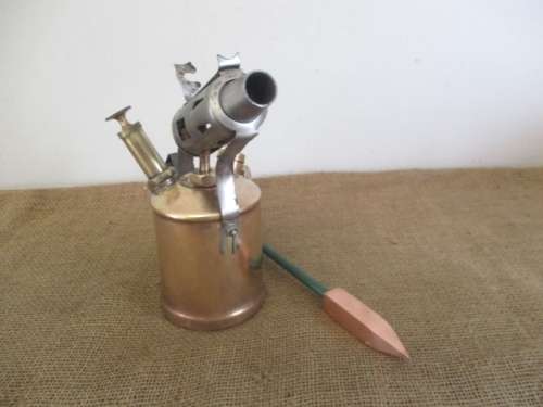 Rare Vintage Original Digger 1 Pint Blow Torch And Soldering Iron