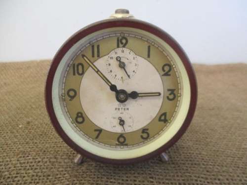 An Awesome Vintage Peter Wind-Up Alarm Travel Clock