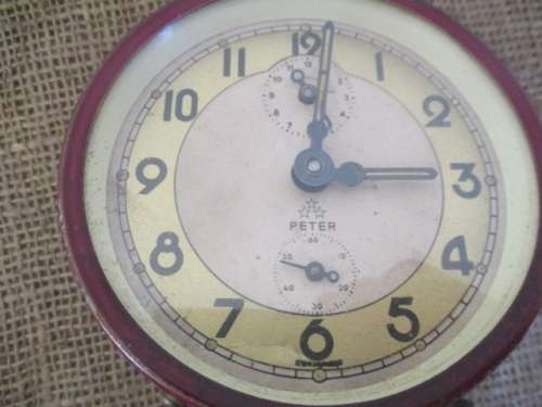 An Awesome Vintage Peter Wind-Up Alarm Travel Clock