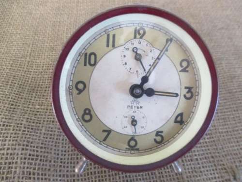An Awesome Vintage Peter Wind-Up Alarm Travel Clock