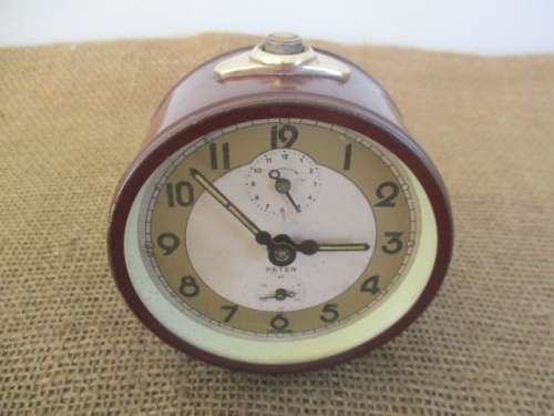 An Awesome Vintage Peter Wind-Up Alarm Travel Clock